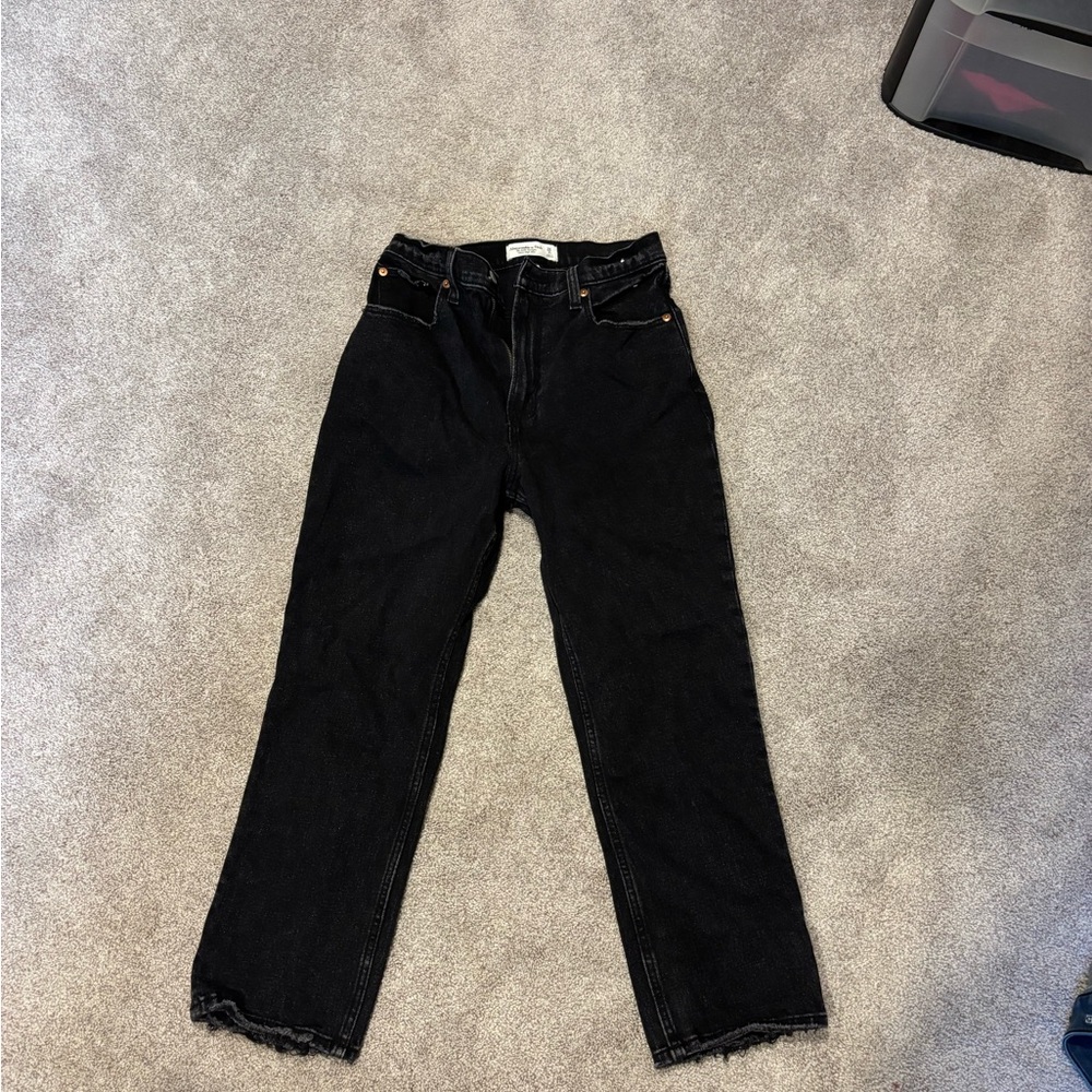 Abercrombie & Fitch Black Ultra High Rise Jeans